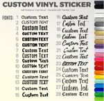 Personalised Name Vinyl Sticker Word Text Cut Fancy Font Sticker Sentence custom