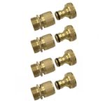 4 Pair New Garden Hose Quick Connector About 25mm suitable for campervans