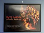 IRON MAIDEN – BURNING AMBITION – ORIGINAL PROMOTIONAL POSTER – 30 x 40 – ROLLED