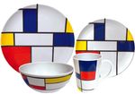Caravan & Camping Melamine 16 Pcs Dinner Set Heat Resistant & Dishwasher Safe