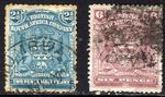 RHODESIA BRITISH SOUTH AFRICA COMPANY 1898-08 2½d. & 6d. SG 80 & SG 83 VFU