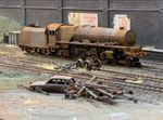 OO gauge locomotive: Scrapyard Princess Royal Class, heavily rusted. Ref G3
