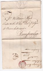 1770 LONDON BISHOPMARK ON LETTER TO WILLIAM KEIR FACTOR TO THE EARL OF ELGIN