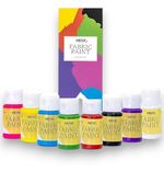 Fabric Paint 8 Colours 30ml Permanent Acrylic Textile TShirt Clothes Paint