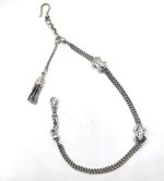 Antique French Silver Albertina Watch Chain with a tassel