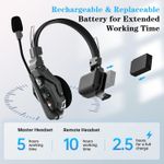 Hollyland Solidcom C1 Headset Intercom System Wireless 1100ft 6 Person Communica