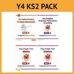 KS2 Year 4 English Maths Science Question Books Pack Ages 8-9 CGP with Answers