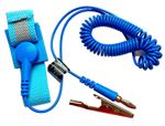 Antistatic Wristband Cuff Grounding Band ESD 1.8m Blue