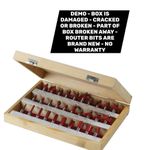 Demo - BOX IS DAMAGED OR BROKEN - CRACKED - Router Bit Set  1/2 Tct 30PC