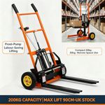 200kg Manual Hydraulic Stacker Hand Pallet Truck Lift 90cm | UK Stock