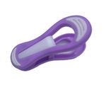 Washpegz - 64 Purple and White clothes pegs, durable plastic, no metal soft grip