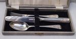 Stunning Antique Victorian 3-Piece Sterling Silver Christening Set (1895) - 109g