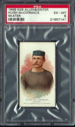 N29 ALLEN & GINTER WORLD'S CHAMPIONS 2ND - HUGH McCORMACK, SKATER - PSA 6 EX-MT