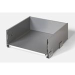 Essentials Drawer Box Deep Bi Material Matt Grey Soft Close Slimline Sides 500mm
