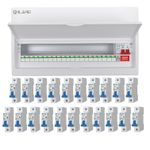 Live Electrical 125A 21 Usable Way Metal Clad Consumer Unit + SPD + 21 MCB's