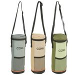 1.5L Insulated Bottle Cooler Bag Thermal Wine Water Carrier Travel Picnic Strap