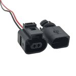 External Air Ambient Temperature Temp Sensor With 2 Pin Connector Fits VW AUDI