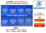 SCHMETZ DPX35 134-35LR SIZES:(90/14-180/24) INDUSTRIAL SEWING MACHINE NEEDLE