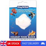 King British Holiday Block Food For Coldwater & Tropical Fish Ideal for Leaving