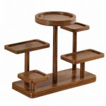 Wooden Tiered Riser Display Stand Sturdy Dessert Stand Rustic for Buffets