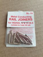 PECO SL-10 - 1 x Pack of 24 x Fishplates For Code 100 '00' Gauge Rail Joiners