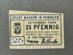 🇵🇱 Poland 1920 Maszewo(Massow)25 Pfennig Notgeld Emergency Note