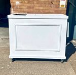 White Pancake Cart Food Trolley for Events Collapsable Cart