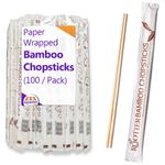 Large Disposable Bamboo Wooden Chopsticks, Japanese Chinese Cuisines Wrapped