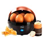 Neo Electric Egg Cooker Copper, Boiler, Poacher  Steamer Fits 7 Eggs