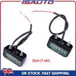 2X WATERPROOF UNIVERSAL 6-LED LICENSE NUMBER PLATE LIGHT CAR LORRY TRAILER TRUCK