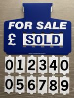 10 Blue For Sale Sign Board, Car Price/Pricing Sun Visor Vehicle/Auto Price Kit
