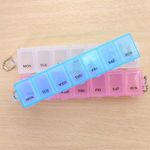 7 Day Pill Dispenser Medicine Tablet Storage Organiser Case Weekly Box UK