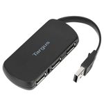 Targus 4-Port USB Hub 2.0 High-speed transfer 480 Mbps Sleek Design Black ACH214