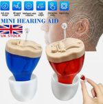 Mini In-Ear Ear Hearing Aids Enhancer Sound Voice Amplifier Digital Invisible UK
