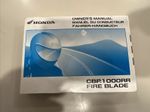 HONDA CBR RR Fireblade OEM Owners Manual 2004