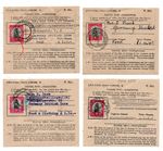 SOUTH AFRICA 4 X PARCEL NOTES FOR FOOD PACKAGE TO HAMBURG 1947 Parcel Food GERMANY