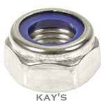 NYLOC NUTS NYLON INSERT LOCKING NUTS BRIGHT ZINC PLATED DIN 985 TYPE T M3 - M30