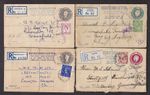 GB KEVII to mainly QE2 reg stationery envs x9 mixed but fairly clean condition