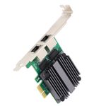 Dual Port 2.5G Ethernet Card I226-V PCIe X1 NIC For Desktop NAS Soft Router