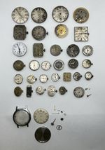 Large job lot bundle of all ROTARY watch movements for spares or repair