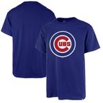 Chicago Cubs Men's T-Shirt 47 Brand MLB Blue Echo Graphic Top - New