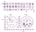 SEPARATE OVEN TEMPERATURE NUMBERS & REPLACEMENT 36 OVEN SYMBOL STICKERS DECALS 