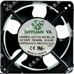 1pc new fan freeship SHYUAN YA A2V12C38TBL-IU 230V 20/16W 12cm