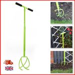 Twist Tiller Manual Hand Garden Claw Cultivator Lawn Aerator Soil Loosener
