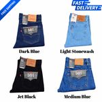 Levis 501 Mens Denim Jeans Original Regular Fit Onewash Clearance Stock UK