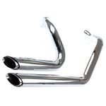 Lextek Exhaust System Chrome for Harley Davidson Sportster 883 / 1200 (04-13)
