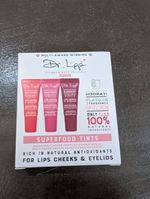 DR. LIPP SUPERFOOD TINTS FOR LIPS CHEEKS AND EYELIDS 3 X 8ML