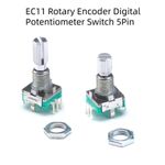EC11 Rotary Encoder Digital Potentiometer Switch Plum Handle 15mm 20mm 5Pin