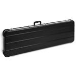 Bass Guitar Hard Case ABS Shell Plush Interior Locking Latches Black - Tiger