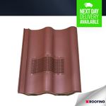 Double Pantile Vent - Antique Red, Roof Ventilation - With Built In Downpipe